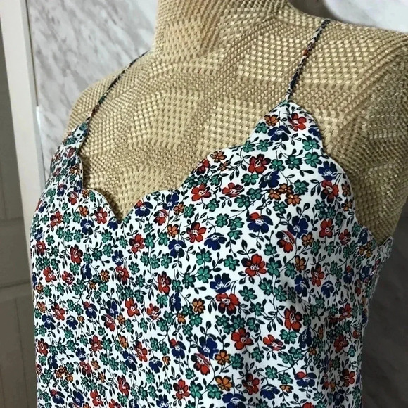 J. Crew Floral Tank Top  Size 2 - Picture 3 of 7